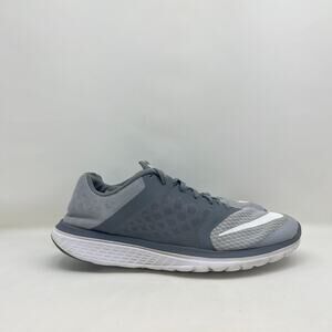 Nike FS Lite Run 3 Grey White Lace Up Running Shoes 807144-008 Men's Size 11.5